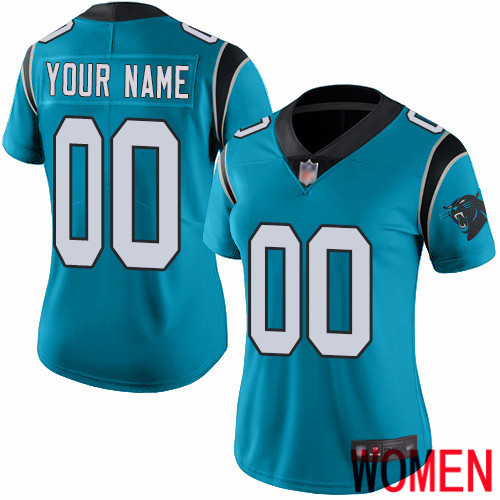 Limited Blue Women Alternate Jersey NFL Customized Football Carolina Panthers Vapor Untouchable->customized nfl jersey->Custom Jersey